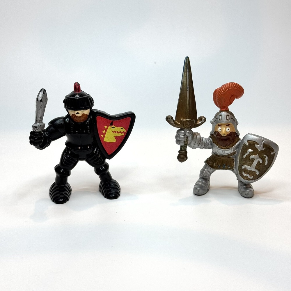 Fisher-Price Imaginext Black Knight w/Sword Great Adventure Castle 1995 & Knight